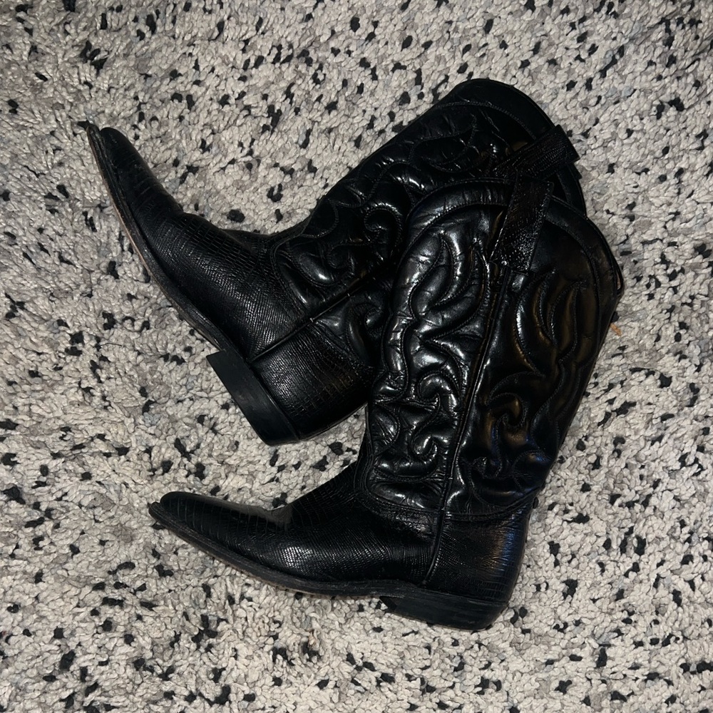 Classic Black Cowboy Boots